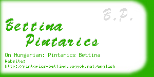 bettina pintarics business card